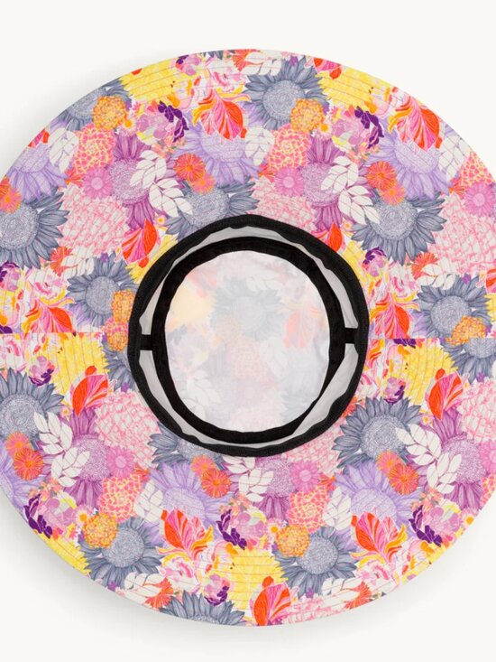Turtle Fur Marysol Sun Hat Floral Flower Goddess Colorful UPF 50 Moisture Wick main image 4